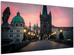 Mivali Tablou - Pe podul lui Carol, Praga, dintr-o bucată 120x70 cm (V021724V12070)