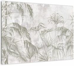 Mivali Tablou - Plante tropicale pe perete gri, dintr-o bucată 70x50 cm (V022878V7050)
