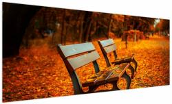 Mivali Tablou cu banca toamna, dintr-o bucată 250x125 cm (V020588V250125)