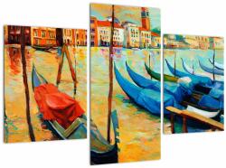 Mivali Tablou - Port în Veneția, din trei bucăți 90x60 cm (V023366V90603PCS)