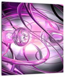 Mivali Tabloul cu abstracție frumoasă în violet, dintr-o bucată 30x30 cm (V020060V3030)