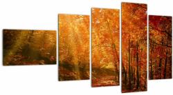 Mivali Tablou cu pădurea în toamnă, din cinci bucăți 110x60 cm (V021203V11060)