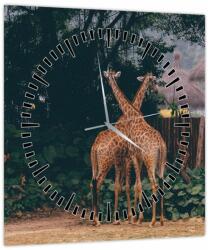Mivali Tablou cu două girafe (cu ceas), dintr-o bucată 30x30 cm cu ceas (V021381V3030C)