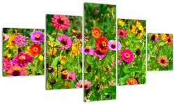 Mivali Tablou cu flori de luncă, din cinci bucăți 125x70 cm (V020352V12570)