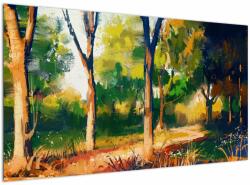 Mivali Tablou - Pădure de vară însorită, pictură, dintr-o bucată 120x70 cm (V023200V12070)