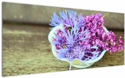 Mivali Tablou - plantă violetă, dintr-o bucată 120x50 cm (V020582V12050)