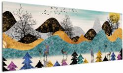 Mivali Tablou fgrafic cu cebi, dintr-o bucată 145x58 cm (V022183V14558)