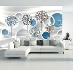 Mivali Fototapet - Abstract albastru 3D, vlies, 343x238 cm (T100158TQ7)