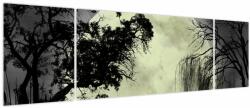 Mivali Tablou - Lună plină deasupra apei, din trei bucăți 170x50 cm (V023665V17050)