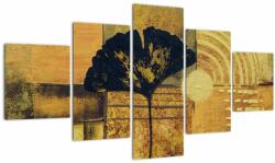 Mivali Tablou - Frunza ginkgo, din cinci bucăți 125x70 cm (V023230V12570)