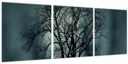 Mivali Tablou copaci în eclipsă (cu ceas), din trei bucăți 90x30 cm cu ceas (V020675V9030C)