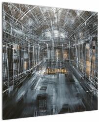 Mivali Tablou cu u interiorul clădirii vechi, dintr-o bucată 70x70 cm (V022025V7070)