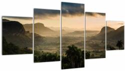 Mivali Tablou - Vîrfurile Cubaneze, din cinci bucăți 150x80 cm (V021674V150805PCS)