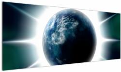 Mivali Tablou cu planeta iluminată, dintr-o bucată 145x58 cm (V020816V14558)