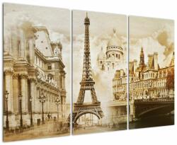Mivali Tablou - Monumente din Paris, din trei bucăți 120x80 cm (V023308V120803PCS)