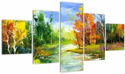 Mivali Tablou - Peisaj - pictură, din cinci bucăți 125x70 cm (V022326V12570)