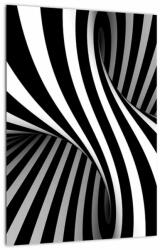 Mivali Tablou abstract cu dungi de zebră, dintr-o bucată 30x40 cm (V021960V3040)