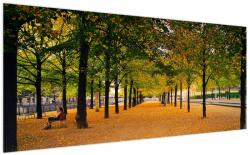Mivali Tablou cu alee cu copaci în toamnă, dintr-o bucată 200x100 cm (V020953V200100)