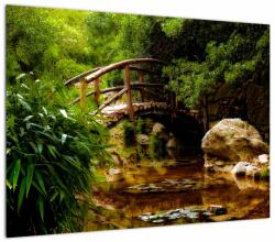 Mivali Tablou - Pod prin râu, dintr-o bucată 70x50 cm (V022194V7050)