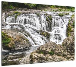 Mivali Tablou pe sticlă - Cascade, dintr-o bucată 70x50 cm pe sticlă (V022593V7050GD)