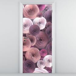 Mivali Fototapet pentru ușă - Abstract flori de trandafir (D022153D95205)