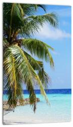 Mivali Tablou cu palmier pe plajă, dintr-o bucată 20x30 cm (V020612V2030)