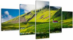 Mivali Tablou cu peisaj montan, din cinci bucăți 150x80 cm (V020281V150805PCS)