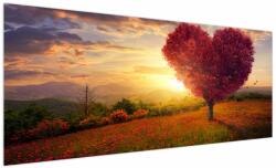 Mivali Tablou cu copaci în forma de inimă, dintr-o bucată 250x125 cm (V020949V250125)