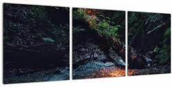 Mivali Tablou cu râu montan, din trei bucăți 90x30 cm (V020254V9030)
