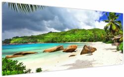 Mivali Tablou - Seychelles, plaja Takamaka, dintr-o bucată 200x100 cm (V022755V200100)