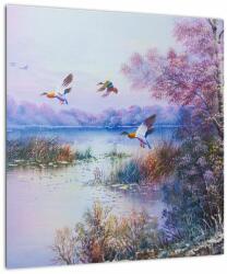 Mivali Tablou - Sosirea toamnei, pictură în ulei, dintr-o bucată 40x40 cm (V023324V4040)