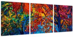 Mivali Tablou cu pictura naturii (cu ceas), din trei bucăți 90x30 cm cu ceas (V020721V9030C)