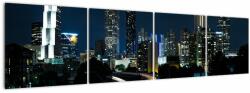Mivali Tabloul metropolei nocturne, din patru bucăți 160x40 cm (V020074V16040)