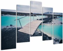 Mivali Tablou cu pod din lemn, din cinci bucăți 125x90 cm (V020647V12590)