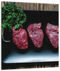 Mivali Tablou cu carne pe farfurie, dintr-o bucată 30x30 cm (V021193V3030)