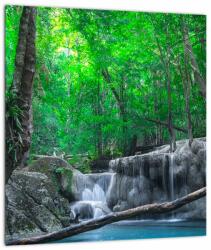 Mivali Tablou - Cascada Erawan, Kanchanaburi, Thailanda, dintr-o bucată 30x30 cm (V023212V3030)