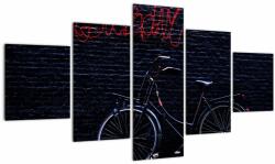 Mivali Tablou cu carusel din Amsterdam, din cinci bucăți 125x70 cm (V021156V12570)