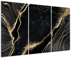 Mivali Tablou abstarcției aurii, din trei bucăți 120x80 cm (V022157V120803PCS)