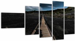 Mivali Tablou drumul de lemn în amurg, din cinci bucăți 110x60 cm (V020643V11060)