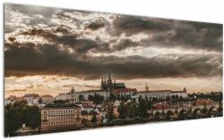 Mivali Tablou Castelului Praga în amurg, dintr-o bucată 120x50 cm (V020608V12050)
