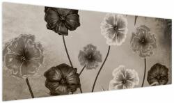 Mivali Tablou - Flori desenate, dintr-o bucată 145x58 cm (V024092V14558)