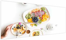 Mivali Tablou cu farfurie cu fructe pe masă, dintr-o bucată 250x125 cm (V021257V250125)