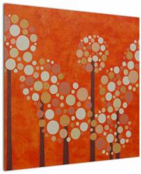 Mivali Tablou - Pădurea portocalie, dintr-o bucată 70x70 cm (V022538V7070)