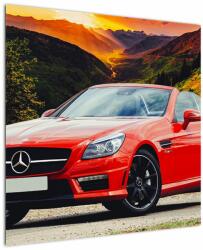 Mivali Tablou - Mercedes roșu, dintr-o bucată 70x70 cm (V020564V7070)