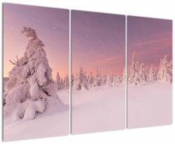 Mivali Tablou - Copaci sub așternut de zăpadă, din trei bucăți 120x80 cm (V023038V120803PCS)