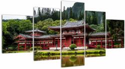 Mivali Tablou - arhitectura Chinezească, din cinci bucăți 150x80 cm (V020524V150805PCS)