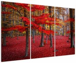 Mivali Tablou - Pădurea roșie, din trei bucăți 120x80 cm (V023579V120803PCS)