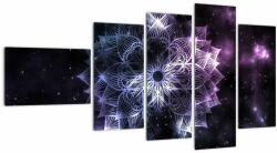 Mivali Tablou - Mandala Lotus în spațiu, din cinci bucăți 110x60 cm (V022934V11060)