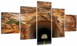 Mivali Tablou - tunel în stâncă, din cinci bucăți 125x70 cm (V020581V12570)