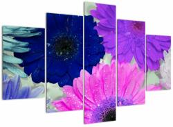Mivali Tablou cu flori colorate, din cinci bucăți 150x105 cm (V020394V150105)